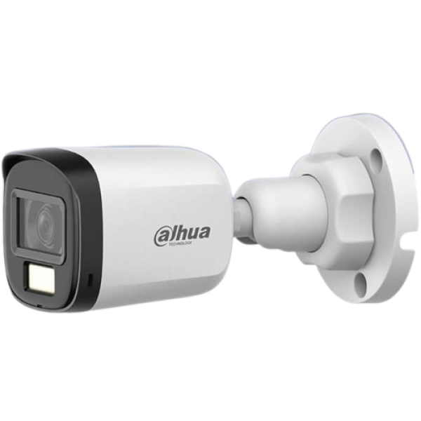 Dahua DH-HAC-T1A21P-U-IL-A (2.8mm) (2.0MP) Smart Dual Light HDCVI Fixed Eyeball Dome CC Camera (Built in Audio)
